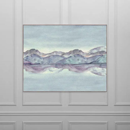 Dorian Wisteria Framed Canvas Stone - 141x112cm