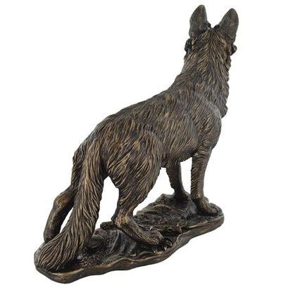 German Shepherd, Cold Cast Bronze Sculpture - 26cm