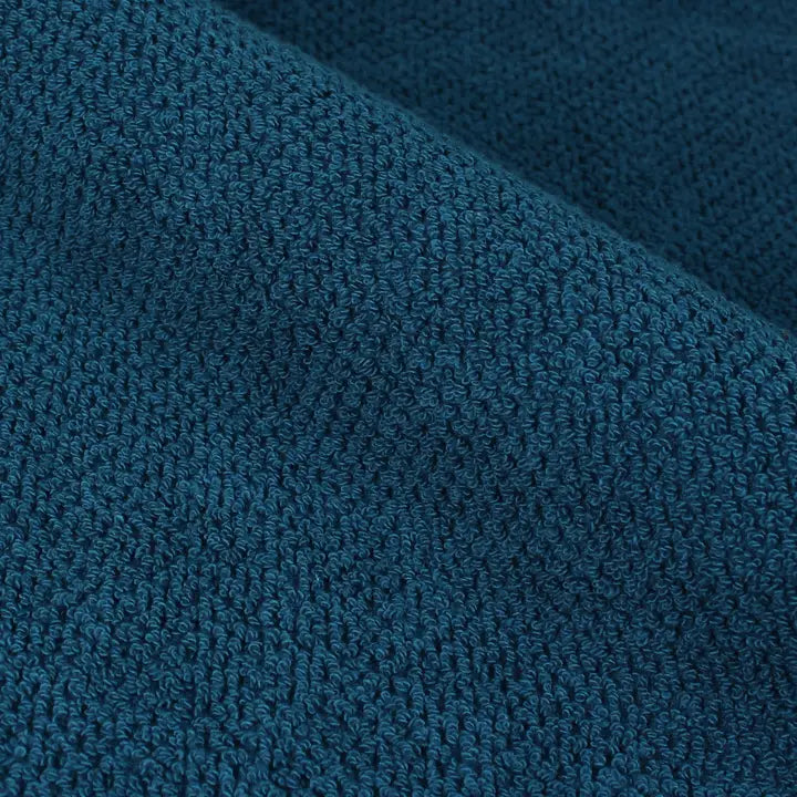 Textured Weave Towels Blue - 100% Cotton
