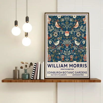 William Morris, Edinburgh, Strawberry Thief, Bird Art Print
