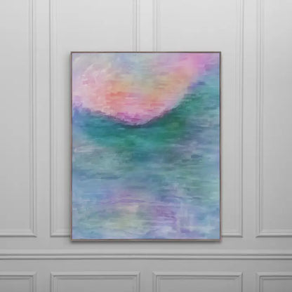 Tulla Hibiscus Framed Canvas Stone - 141x112cm
