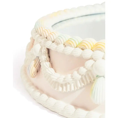 Decorative Piped Iced Cake Wall Mirror - 55cm