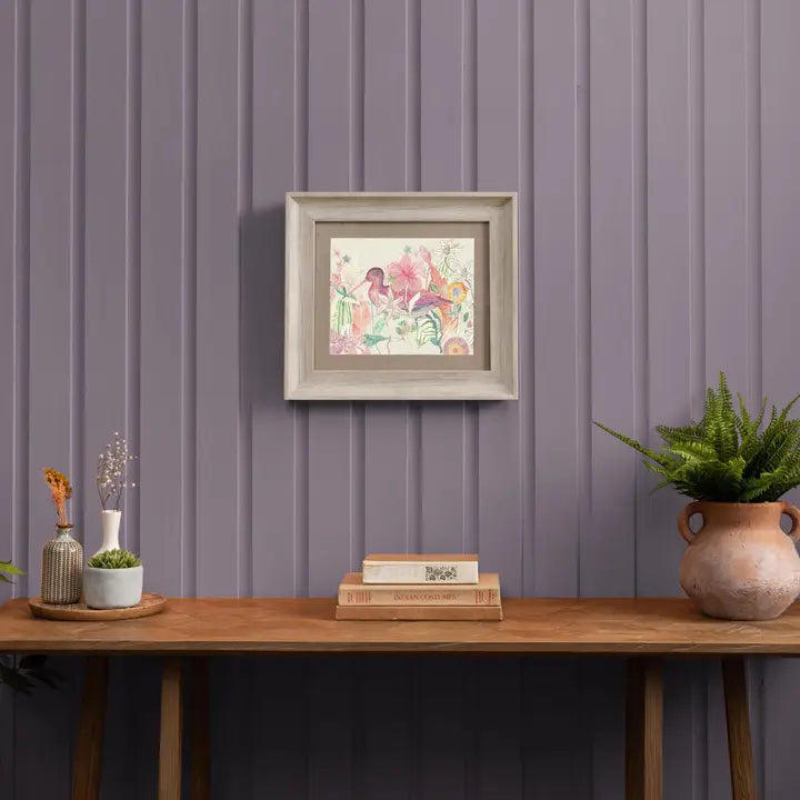 Mr Snipe Framed Print Birch/Linen - 33.6x38.6cm