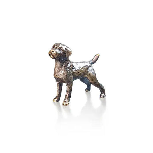 Butler & Peach Miniature Bronze Border Terrier - 3.5cm