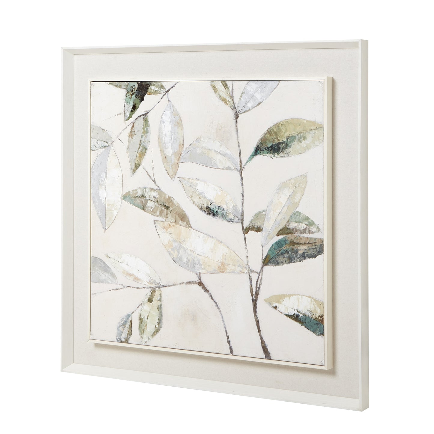 Dolce Dapple Leaf Framed Painting On Canvas - 100cm