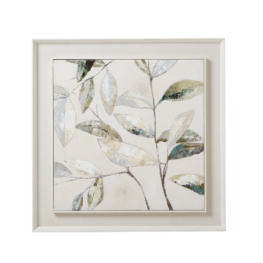 Dolce Dapple Leaf Framed Painting On Canvas - 100cm