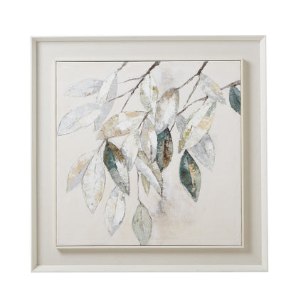 Dolce Mottle Leaf Framed Painting On Canvas - 100cm