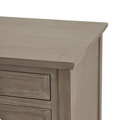 The Serene Collection Three Drawer Bedside Table - 59cm