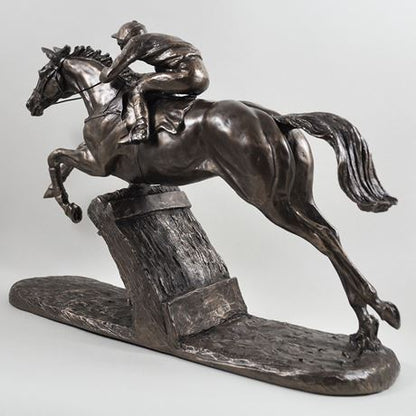 The Hurdler, Cost Cast Bronze Sculpture by Harriet Glen - 26cm