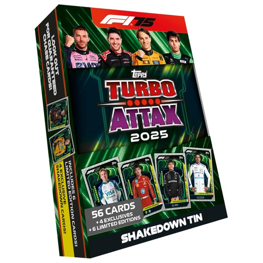 Turbo Attax 2025 Mega Tin Shakedown - F1 Turbo Attax