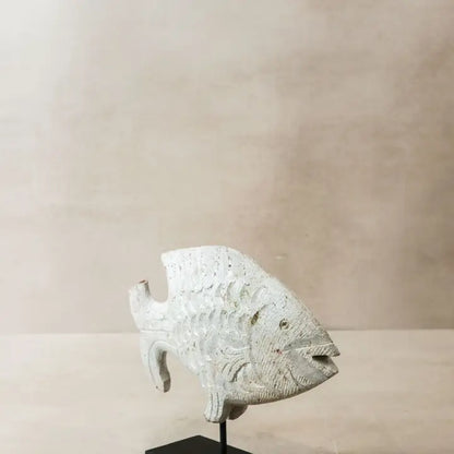 Stone Fish Sculpture - 30cm