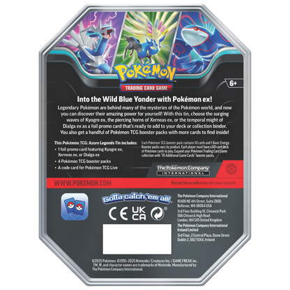 Pokemon Azure Legends Tin 2025 - Dialga EX