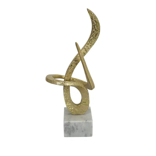 Glitter Chic Pink Swirl Sculpture - 44.5cm