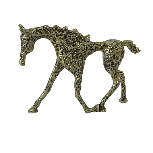 European Gold Stallion Sculpture - 30.5cm