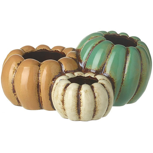 Ceramic Pumpkin Planter - 24cm