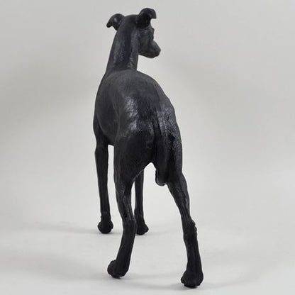 Standing Greyhound, Bronze Effect Sculpture - 21cm