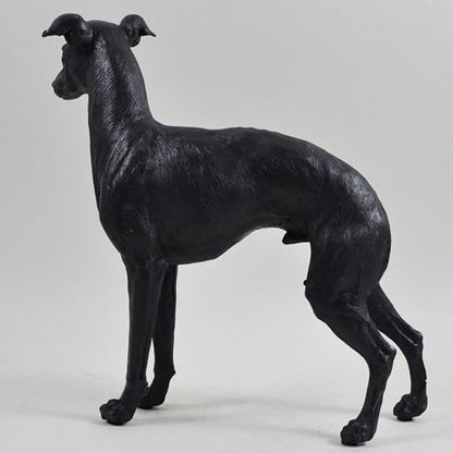 Standing Greyhound, Bronze Effect Sculpture - 21cm