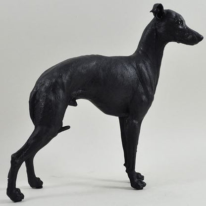 Standing Greyhound, Bronze Effect Sculpture - 21cm