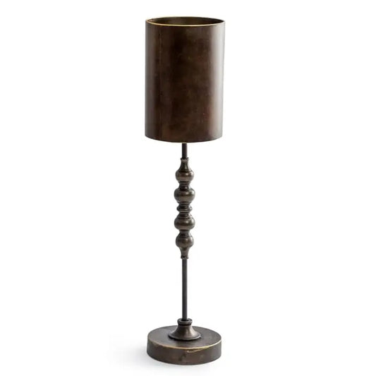 Industrial Metal Franklin Table Lamp w/ Tall Cylinder Shade - 82cm
