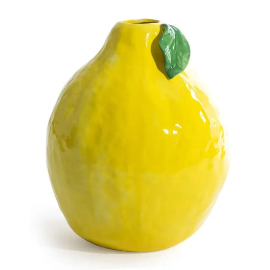 Ceramic Large Lemon Vase - 31CM