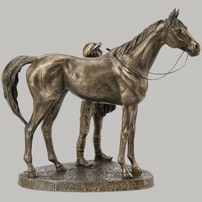 Unsaddling The First Horse, by David Geenty - 17cm