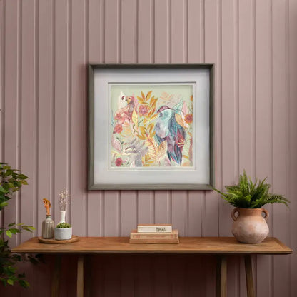 Ennerdale Forest Framed Print Nut/Harvest - 81x81cm