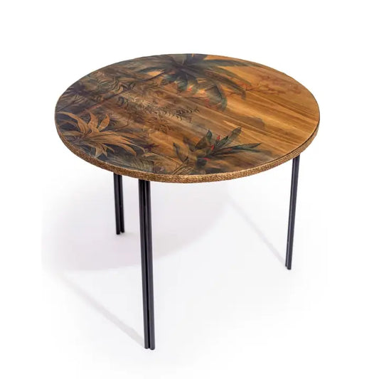 Tropical Landscape Round Coffee Table - 60cm