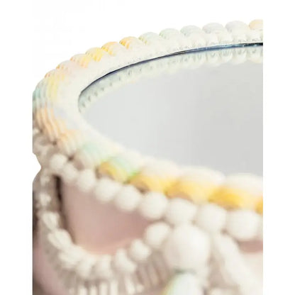 Decorative Piped Iced Cake Wall Mirror - 55cm