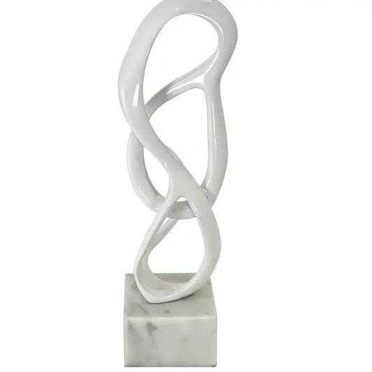 White Dove Abstract Sculpture - 40.6cm