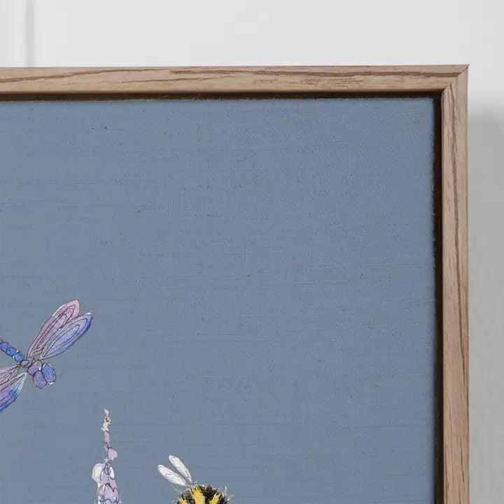 Hermione Framed Canvas Bluebell - 141x112cm