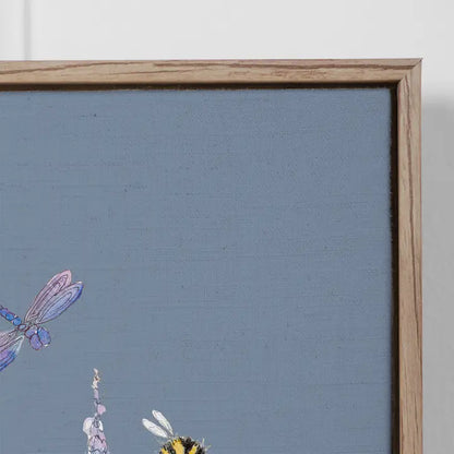 Hermione Framed Canvas Bluebell - 141x112cm