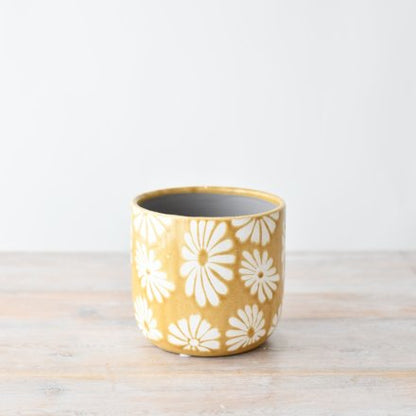 Yellow Boho Planter - 10.5cm