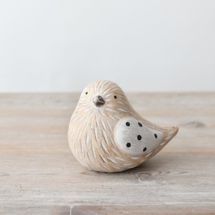 Terracotta Bird Ornament - 12cm