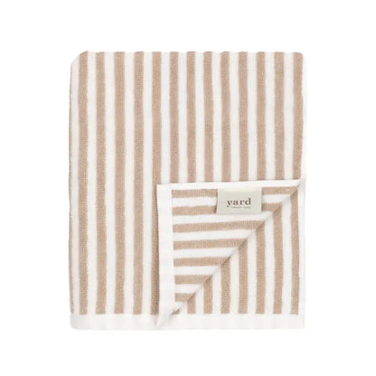 Hebden Striped Hand Towel Natural - 100% Cotton