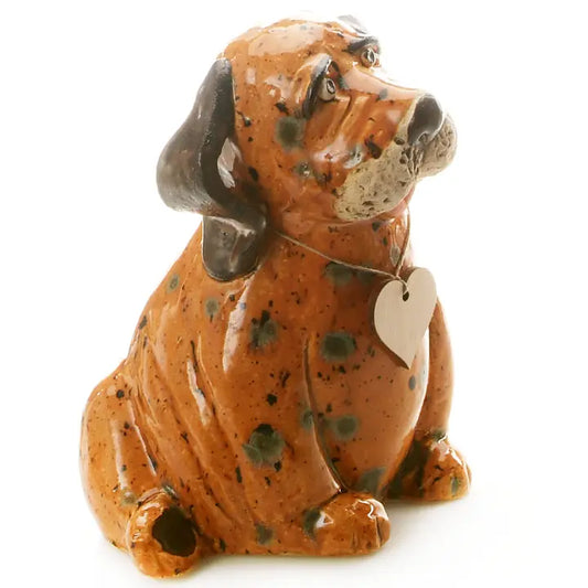 Puppy Dog Ceramic Figurine in Ginger - 16cm
