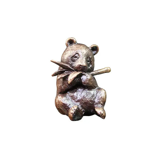 Butler & Peach Miniature Bronze Panda - 2.7cm