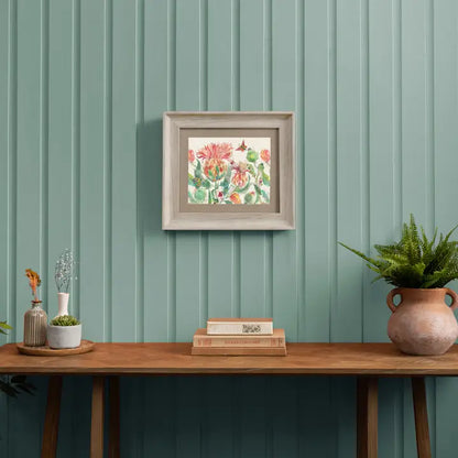 Enchanting Thistle Framed Print Marigold - 33.6x38.6cm
