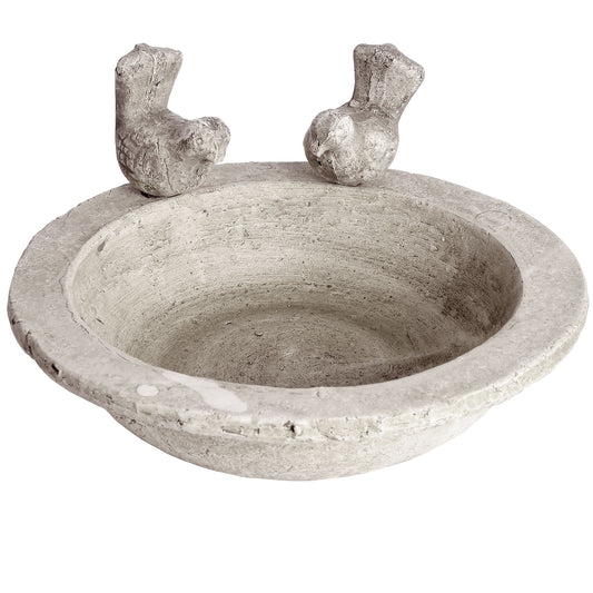 Stone Effect Bird Bath - 30cm
