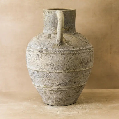 Rustic Indonesian Ribbed Jug/Vase - 60cm