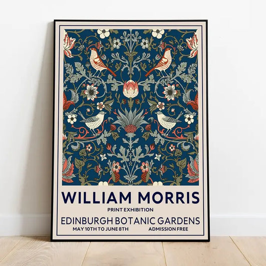 William Morris, Edinburgh, Strawberry Thief, Bird Art Print