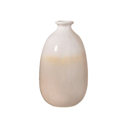 Ceramic Glazed Grey Vase - 12cm