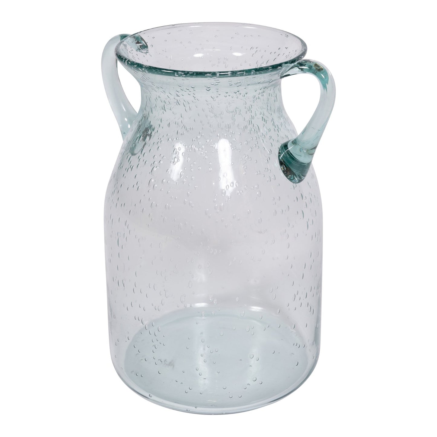 Glass Bubble Effect Glass Vase - 25cm