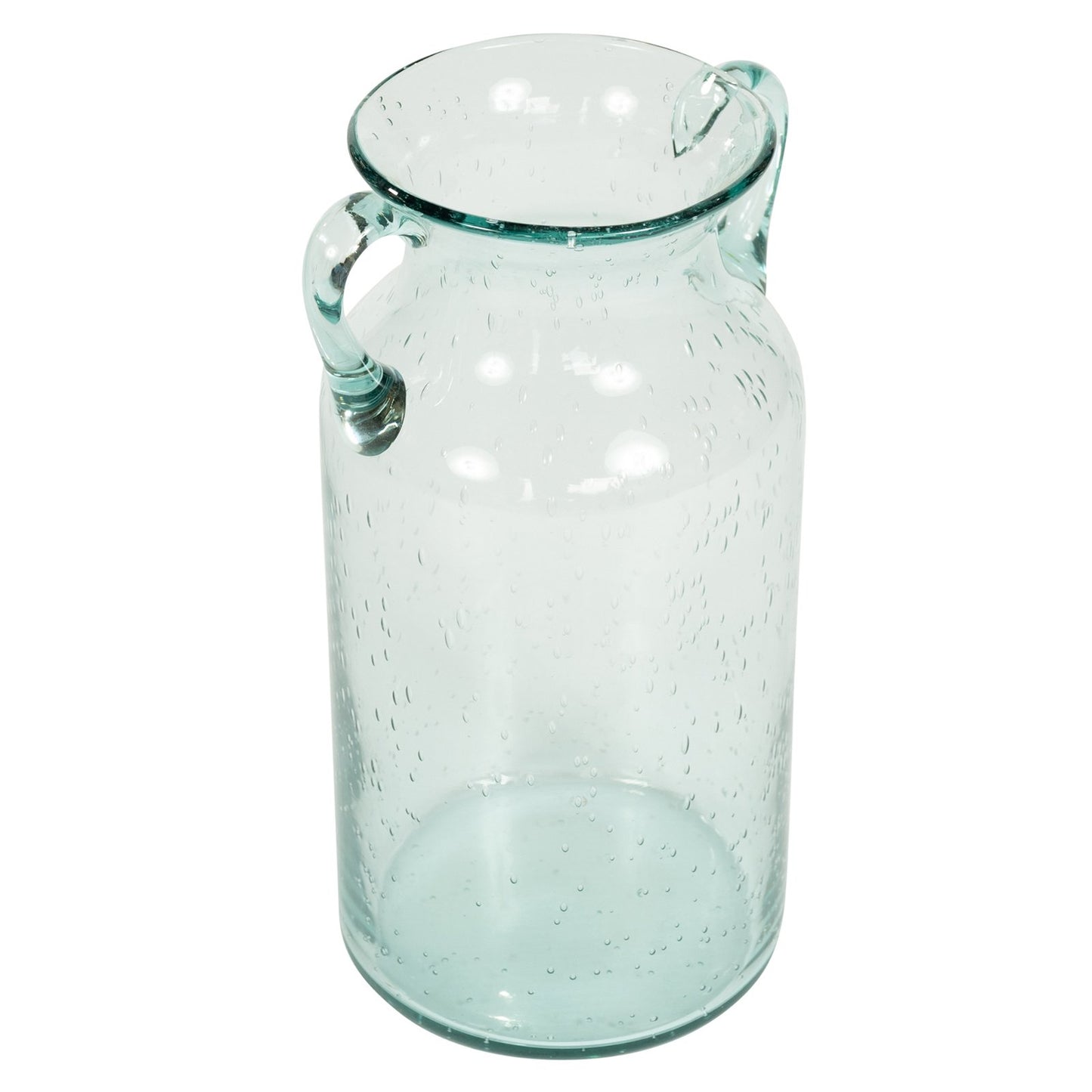 Glass Bubble Effect Glass Vase - 25cm