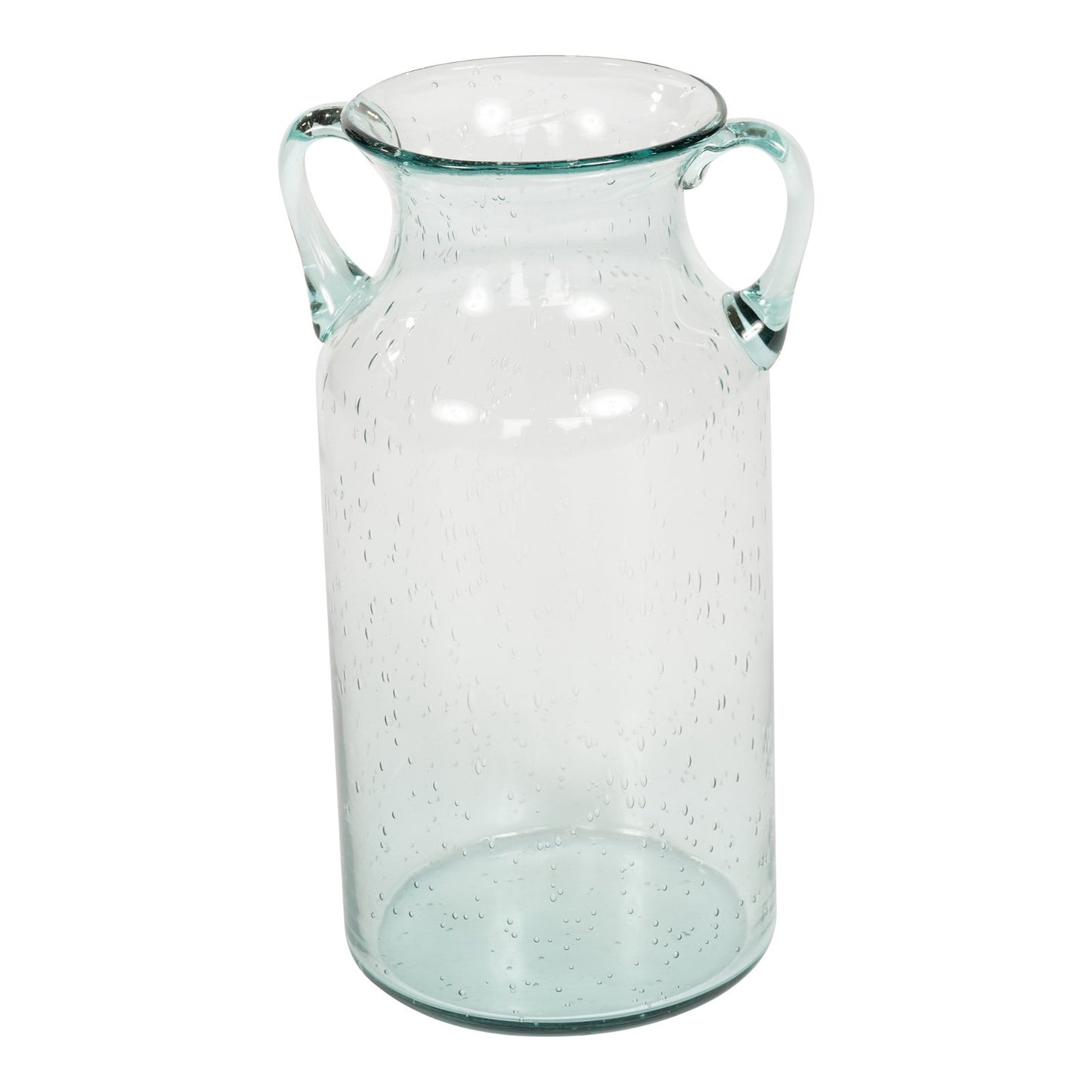 Glass Bubble Effect Glass Vase - 25cm