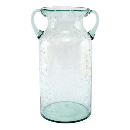 Glass Bubble Effect Glass Vase - 25cm