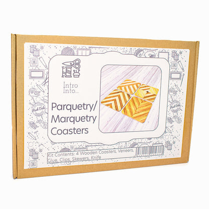 Introductory Marquetry Coaster Painting Kit - Marquetry Coaster Painting Kit