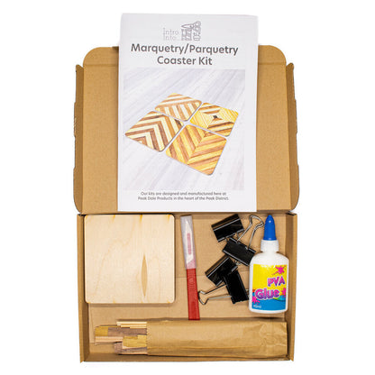 Introductory Marquetry Coaster Painting Kit - Marquetry Coaster Painting Kit