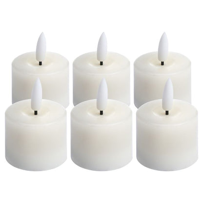 LED Natural Glow Tealights - Set of 6