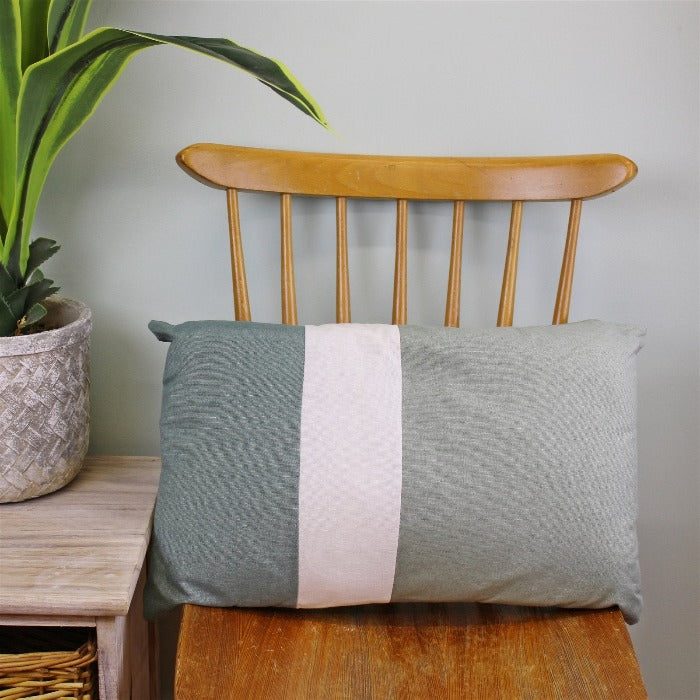 Panel Green Rectangular Cushion - 45cm