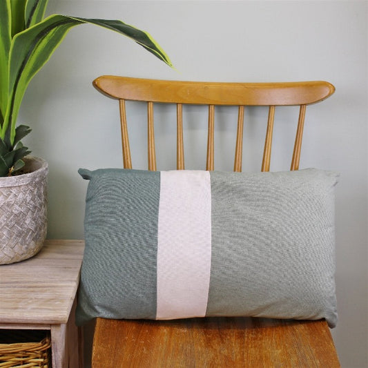 Panel Green Rectangular Cushion - 45cm